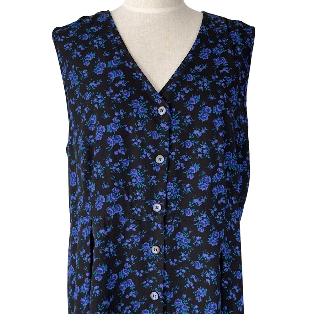 Vtg Two-Twenty Collection Blair Womens L Dress Jumper Y2K Cottagecore Feminine - Picture 3 of 14